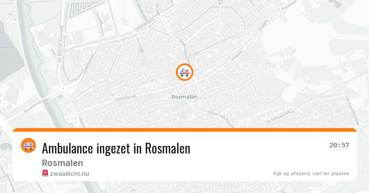 Ambulance ingezet in Rosmalen — 13 jul 2026