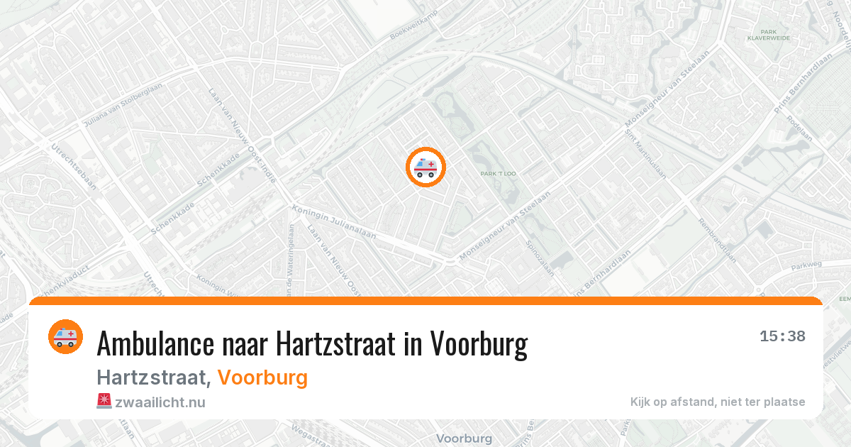 Ambulance naar Hartzstraat in Voorburg — 10 jul 2026