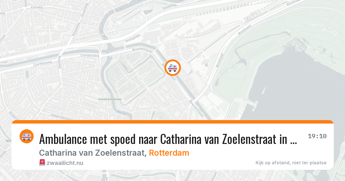 Ambulance met spoed naar Catharina van Zoelenstraat in Rotterdam — 23 jul 2026
