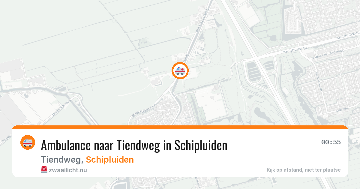 Ambulance naar Tiendweg in Schipluiden — 2 jun 2026