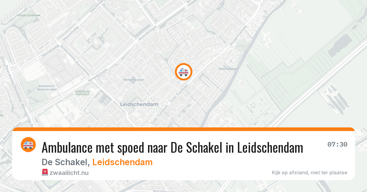 Ambulance met spoed naar De Schakel in Leidschendam — 3 feb 2026