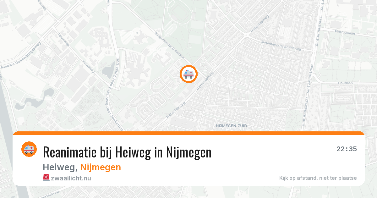 Reanimatie bij Heiweg in Nijmegen — 13 apr 2026