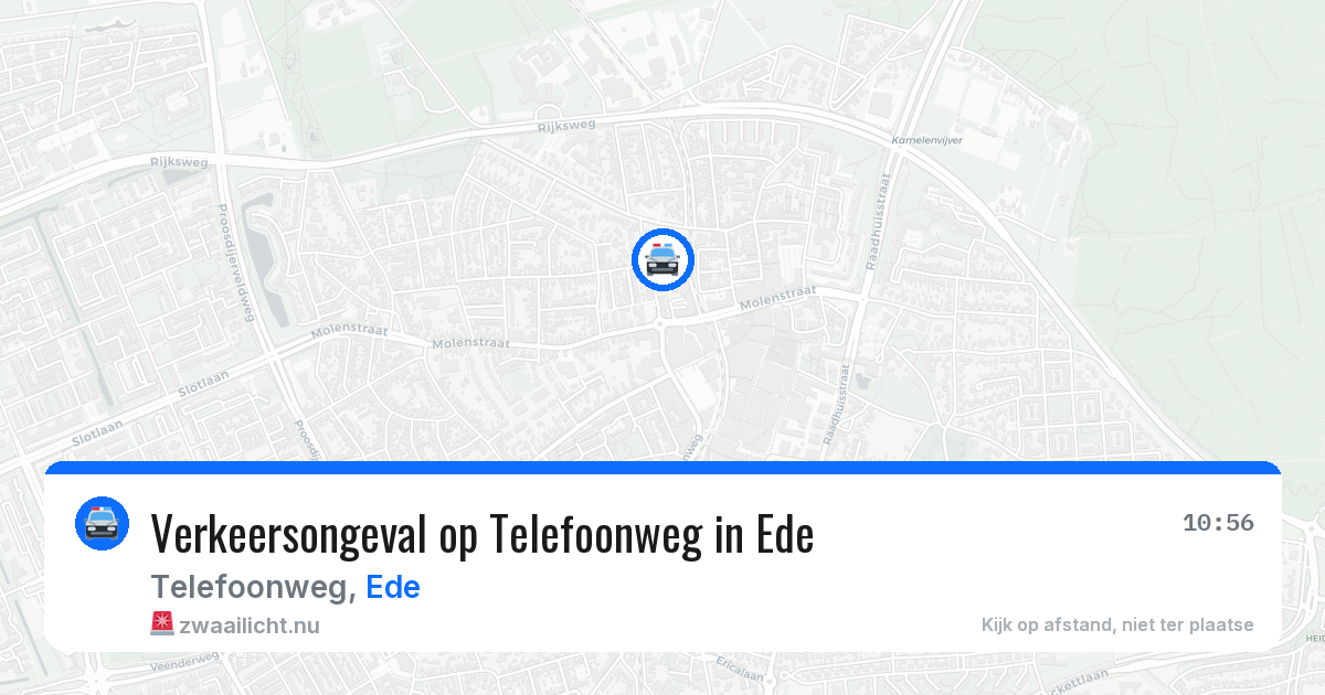 Verkeersongeval op Telefoonweg in Ede — 18 jul 2026