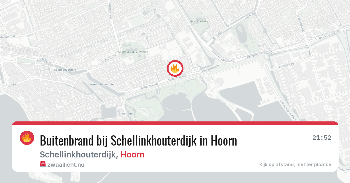 Buitenbrand bij Schellinkhouterdijk in Hoorn — 18 jul 2026