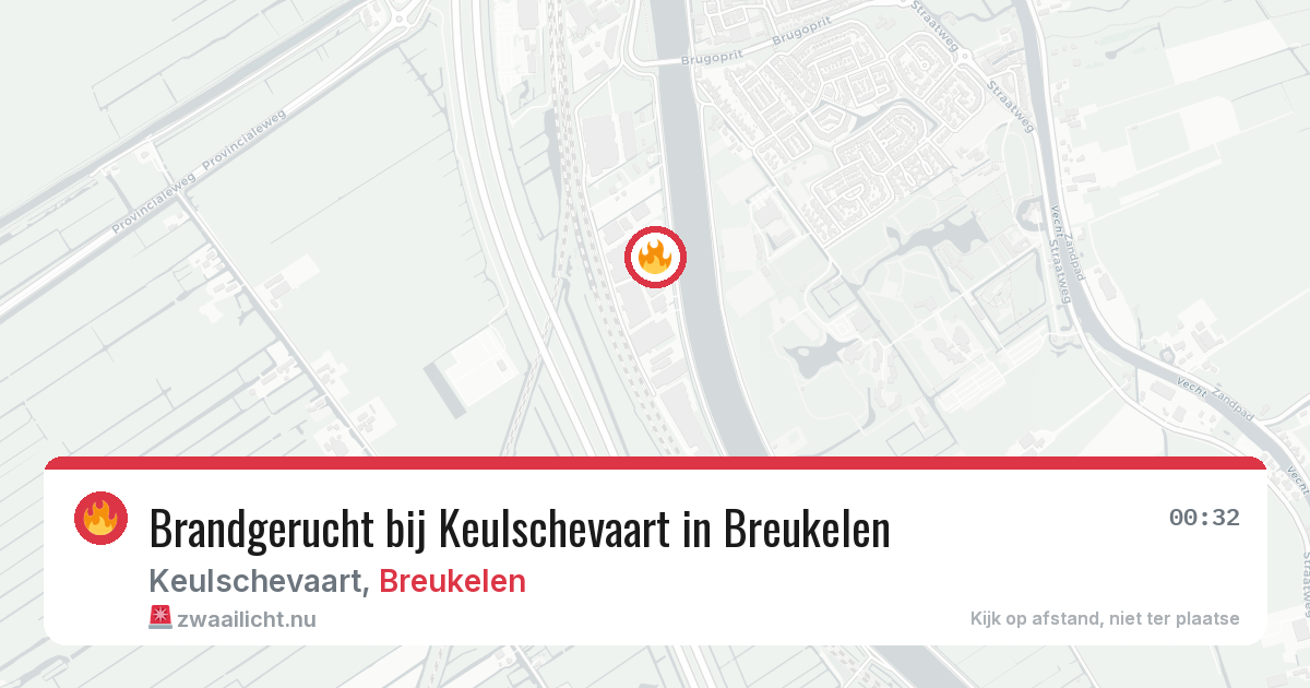 Brandgerucht bij Keulschevaart in Breukelen — 25 mei 2026