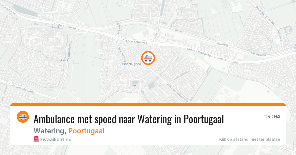Ambulance met spoed naar Watering in Poortugaal — 11 jul 2026
