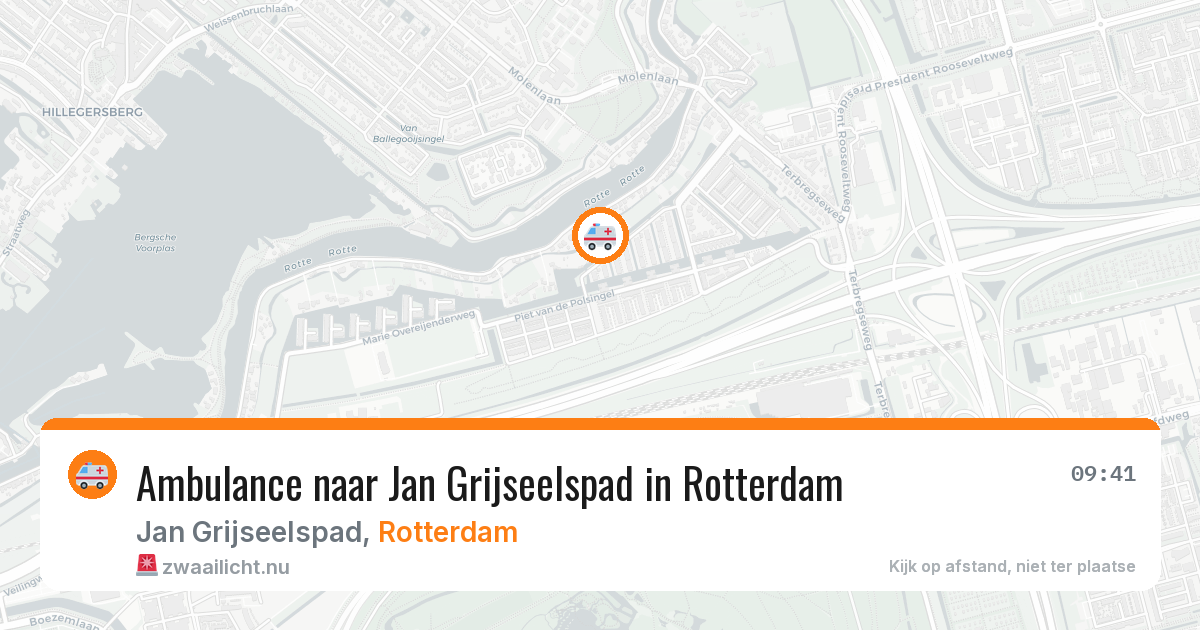 Ambulance naar Jan Grijseelspad in Rotterdam — 20 jul 2026