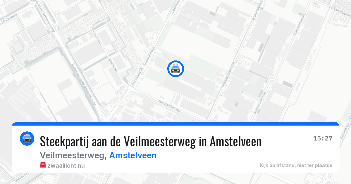 Steekpartij aan de Veilmeesterweg in Amstelveen — 19 apr 2026
