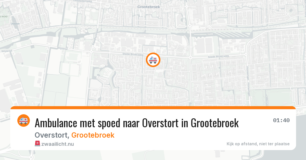 Ambulance met spoed naar Overstort in Grootebroek — 27 mei 2026
