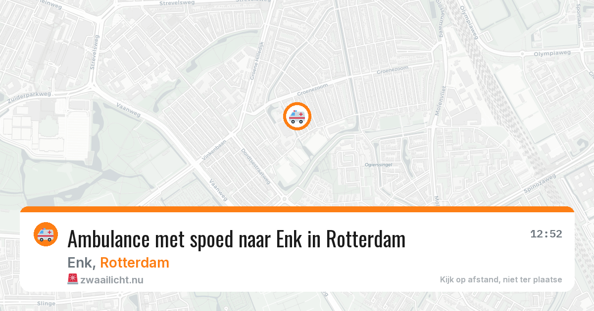 Ambulance met spoed naar Enk in Rotterdam — 26 mrt 2026