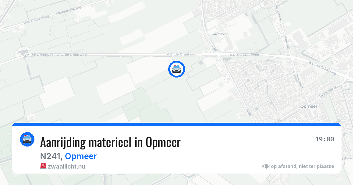 Aanrijding materieel in Opmeer — 14 jul 2026
