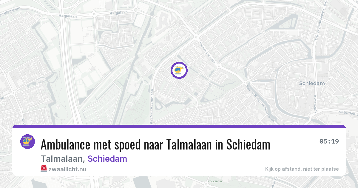 Ambulance met spoed naar Talmalaan in Schiedam — 1 jun 2026