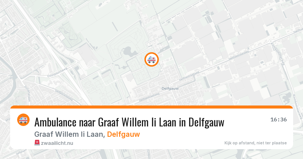 Ambulance naar Graaf Willem Ii Laan in Delfgauw — 12 mei 2026