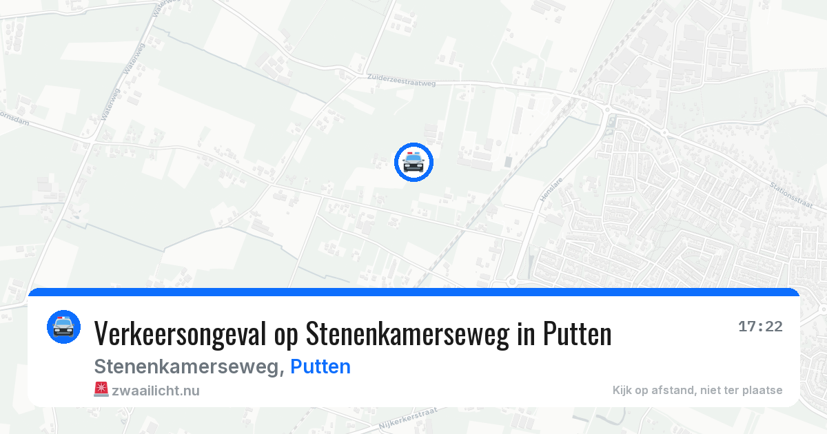 Verkeersongeval op Stenenkamerseweg in Putten — 28 mei 2026