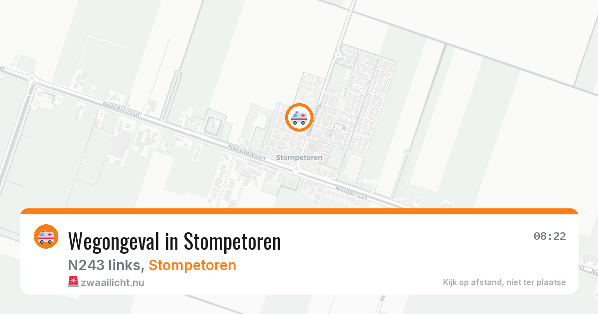 Wegongeval in Stompetoren — 19 jun 2026