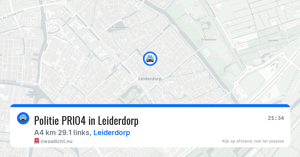 Politie PRIO4 in Leiderdorp — 20 jul 2026 | 🚨 Zwaailicht.nu