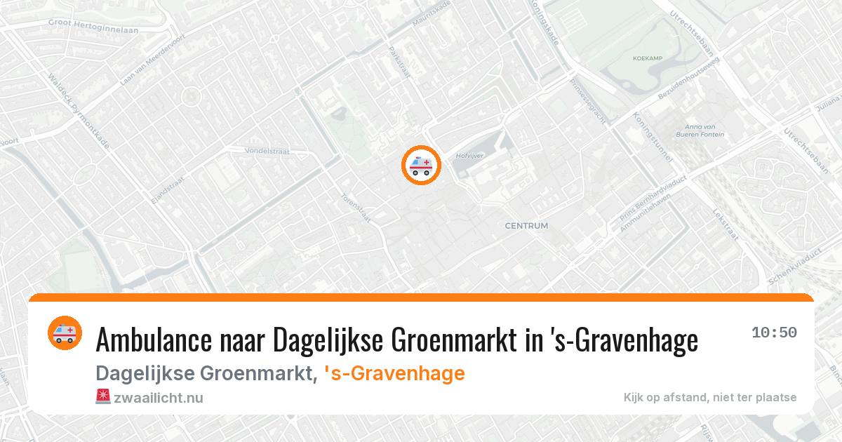 Ambulance naar Dagelijkse Groenmarkt in 's-Gravenhage — 13 mei 2026