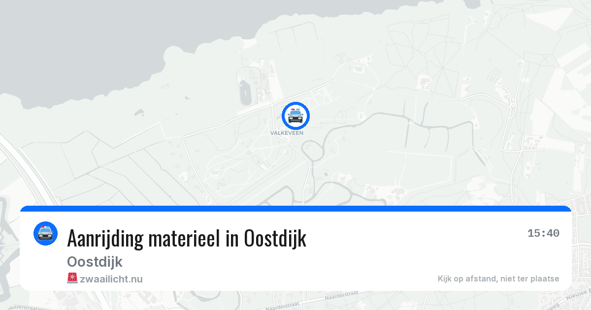 Aanrijding materieel in Oostdijk — 23 mei 2026