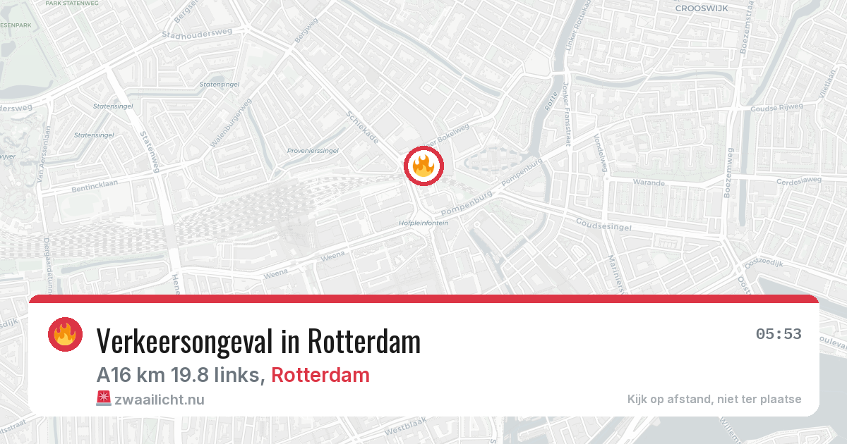 Verkeersongeval in Rotterdam — 25 mei 2026