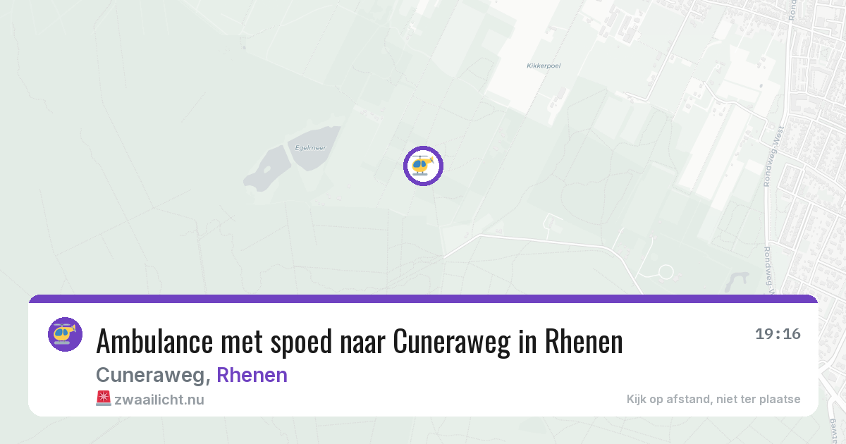Ambulance met spoed naar Cuneraweg in Rhenen — 3 jun 2026