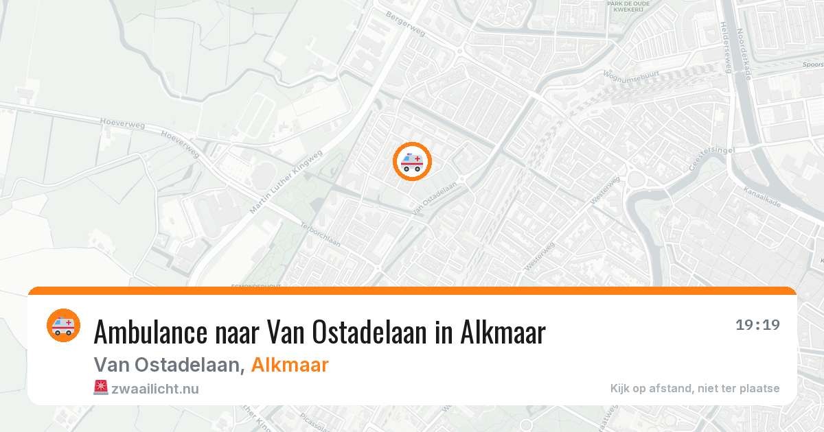 Ambulance naar Van Ostadelaan in Alkmaar — 25 jul 2026