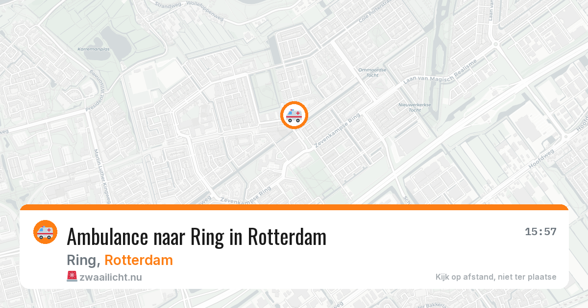 Ambulance naar Ring in Rotterdam — 26 mei 2026