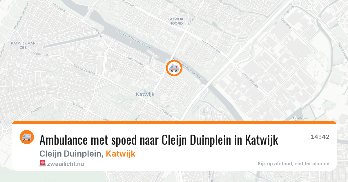 Ambulance met spoed naar Cleijn Duinplein in Katwijk — 6 mrt 2026