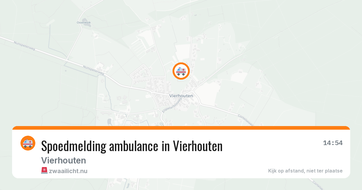 Spoedmelding ambulance in Vierhouten — 31 mei 2026