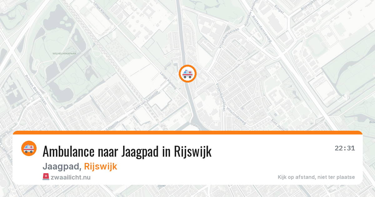 Ambulance naar Jaagpad in Rijswijk — 21 jul 2026