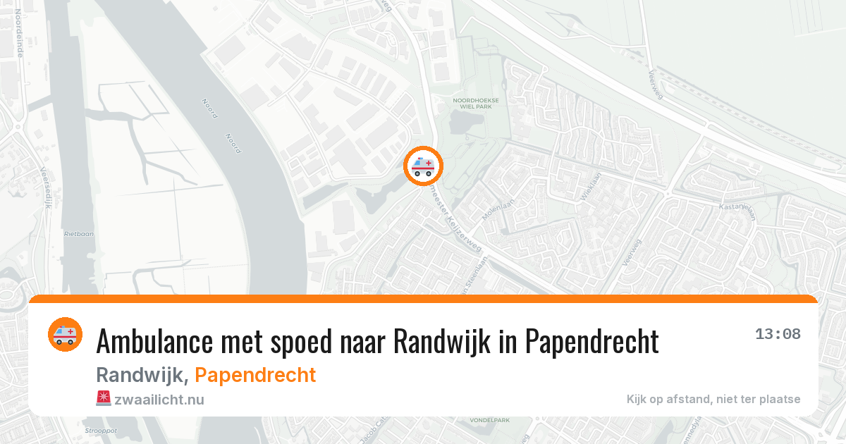 Ambulance met spoed naar Randwijk in Papendrecht — 14 jul 2026