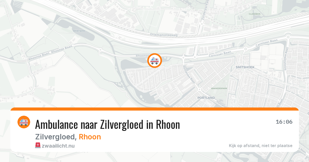 Ambulance naar Zilvergloed in Rhoon — 21 jul 2026