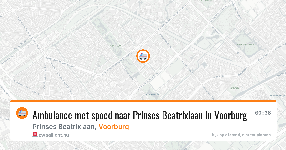 Ambulance met spoed naar Prinses Beatrixlaan in Voorburg — 11 feb 2026