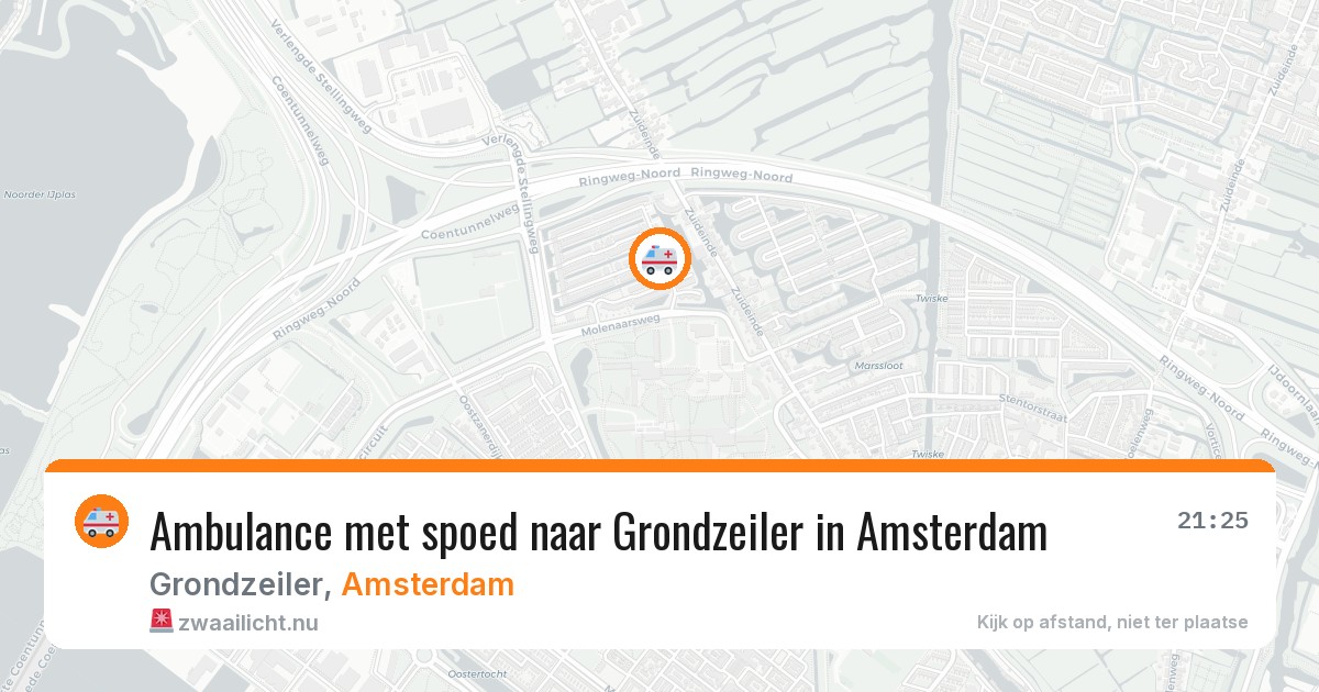 Ambulance met spoed naar Grondzeiler in Amsterdam — 23 jul 2026