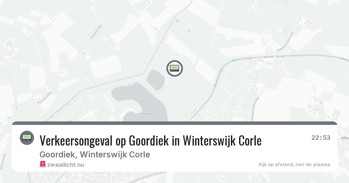 Verkeersongeval op Goordiek in Winterswijk Corle — 30 mrt 2026