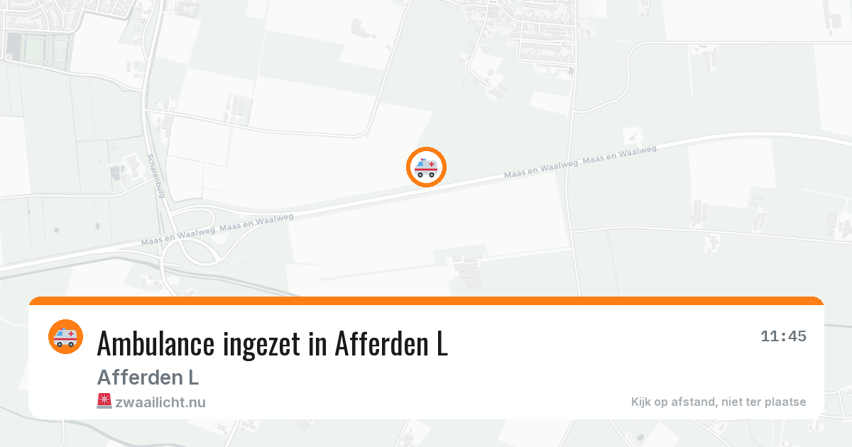 Ambulance ingezet in Afferden L — 25 jan 2026