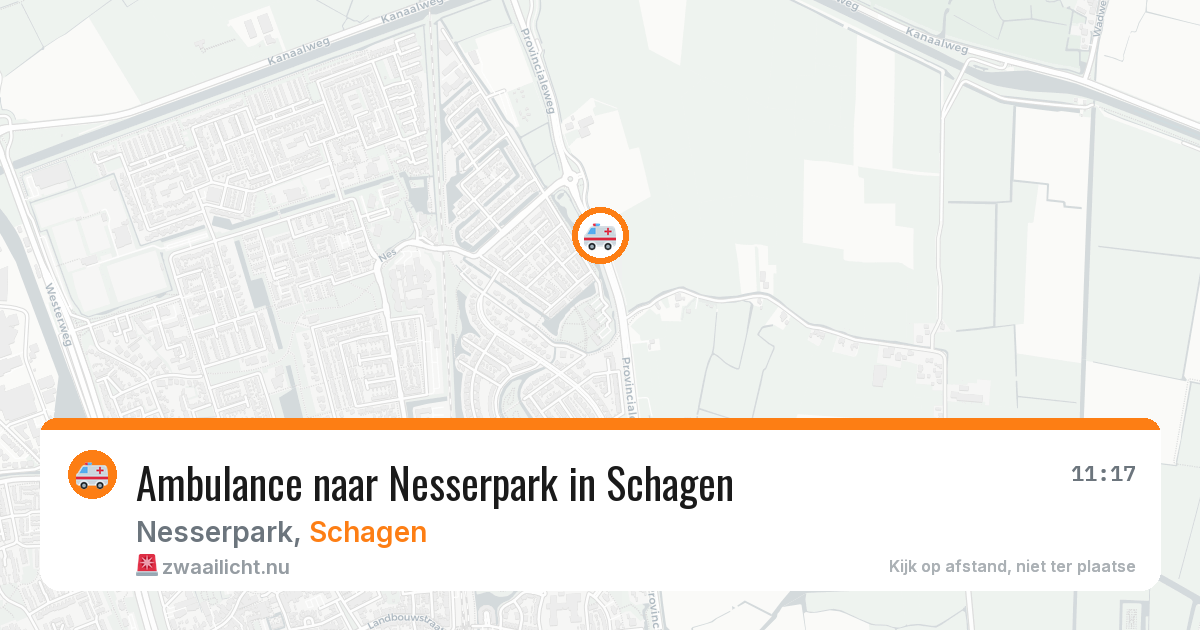 Ambulance naar Nesserpark in Schagen — 12 jul 2026