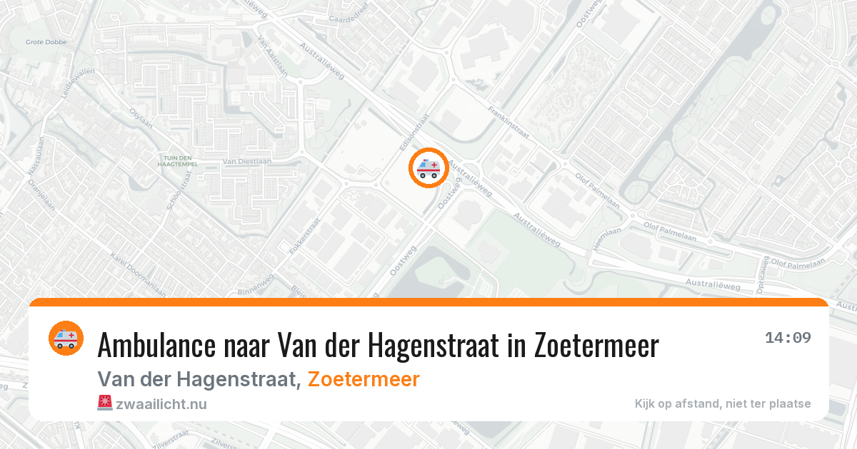 Ambulance naar Van der Hagenstraat in Zoetermeer — 5 mei 2026