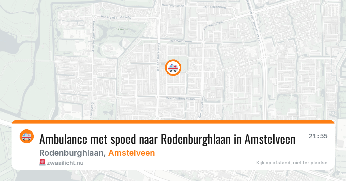 Ambulance met spoed naar Rodenburghlaan in Amstelveen — 26 jan 2026