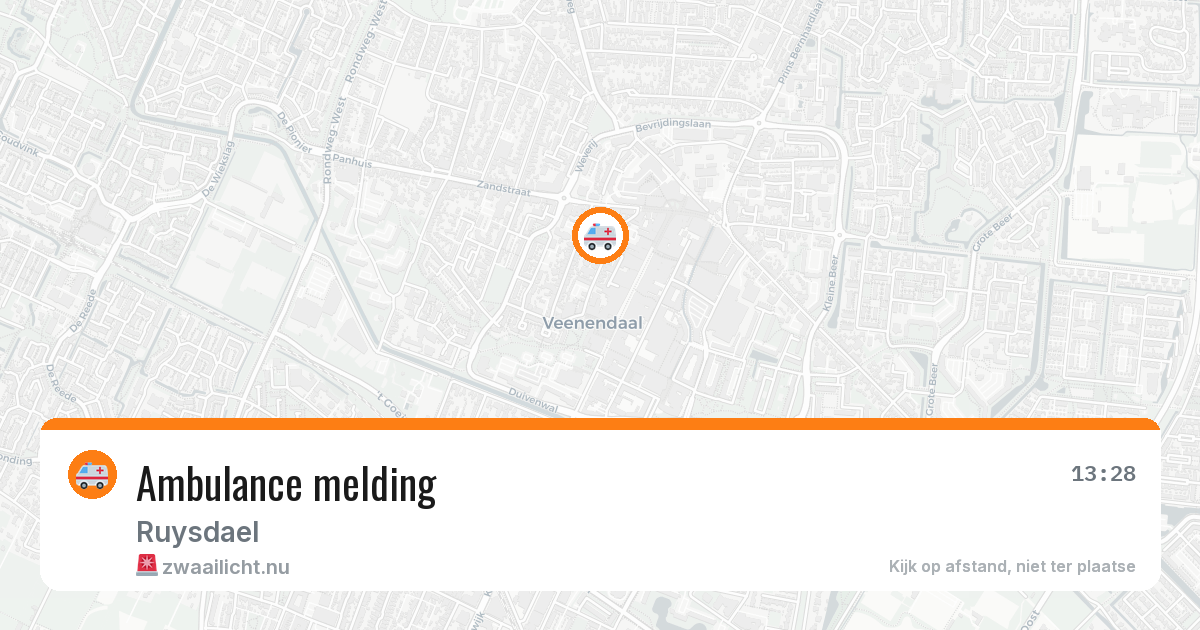 Ambulance melding — 25 jul 2026