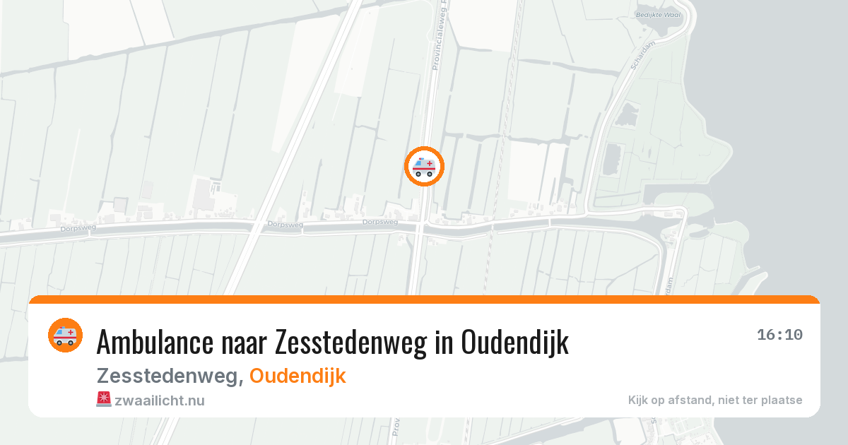 Ambulance naar Zesstedenweg in Oudendijk — 11 mei 2026