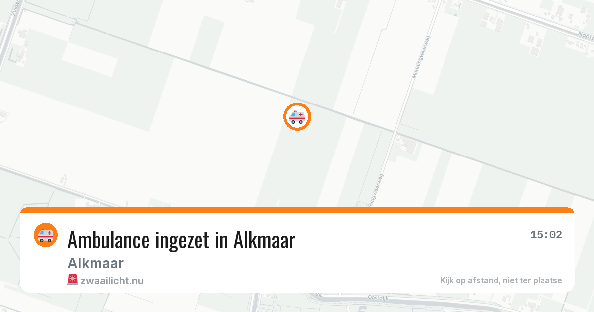 Ambulance ingezet in Alkmaar — 3 jun 2026