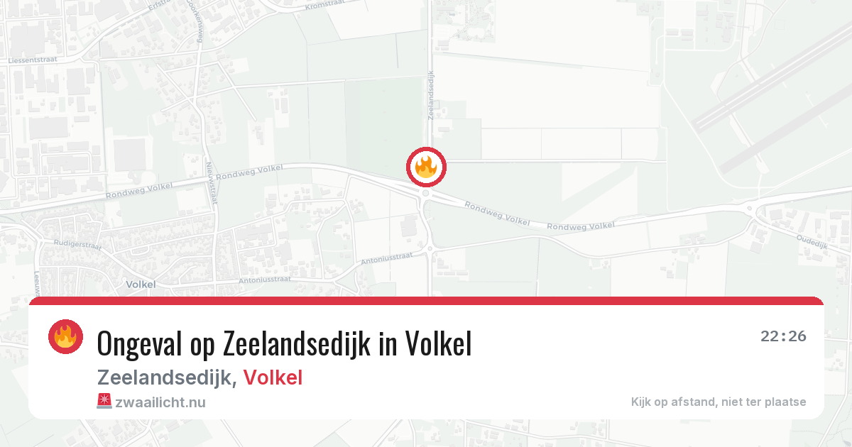 Ongeval op Zeelandsedijk in Volkel — 13 feb 2026