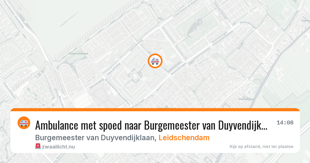 Ambulance met spoed naar Burgemeester van Duyvendijklaan in Leidschendam — 1 jun 2026