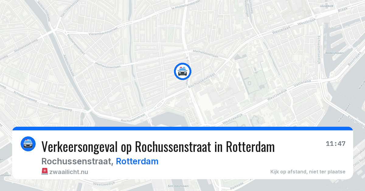 Verkeersongeval op Rochussenstraat in Rotterdam — 23 mei 2026