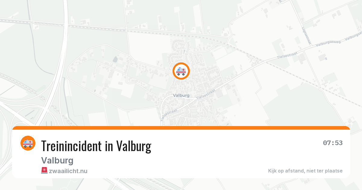 Treinincident in Valburg — 8 jul 2026