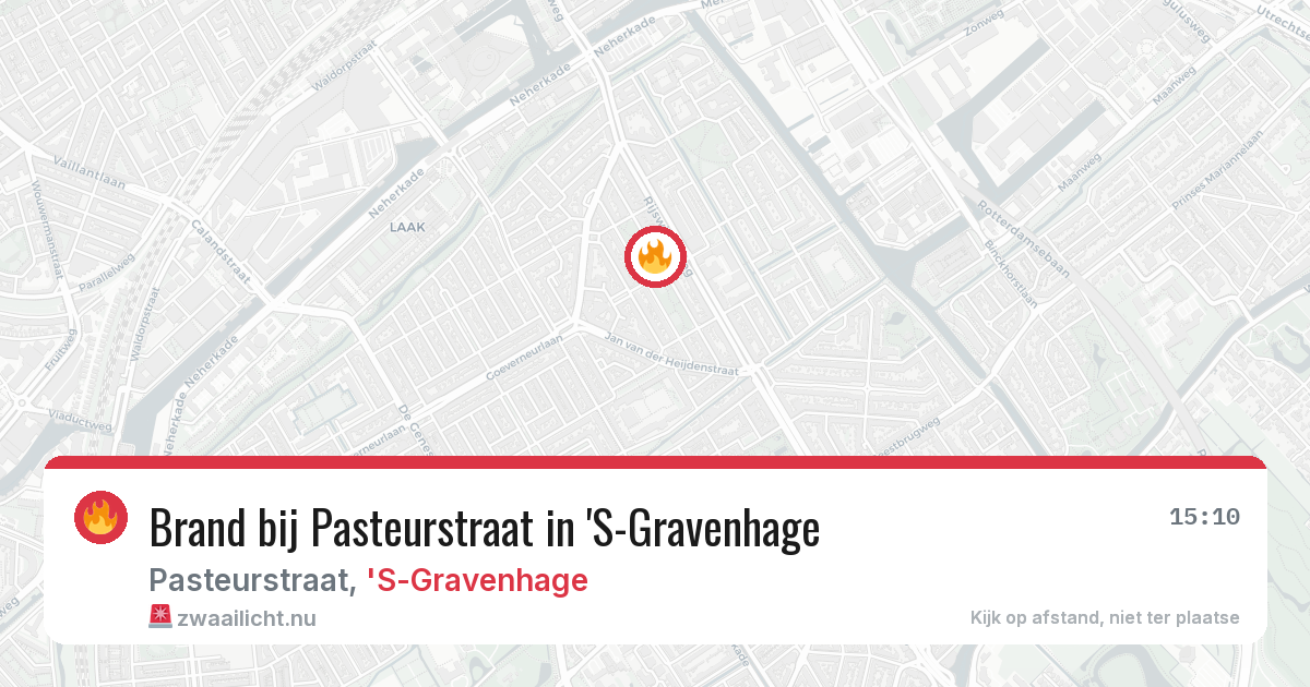 Brand bij Pasteurstraat in 'S-Gravenhage — 7 mrt 2026