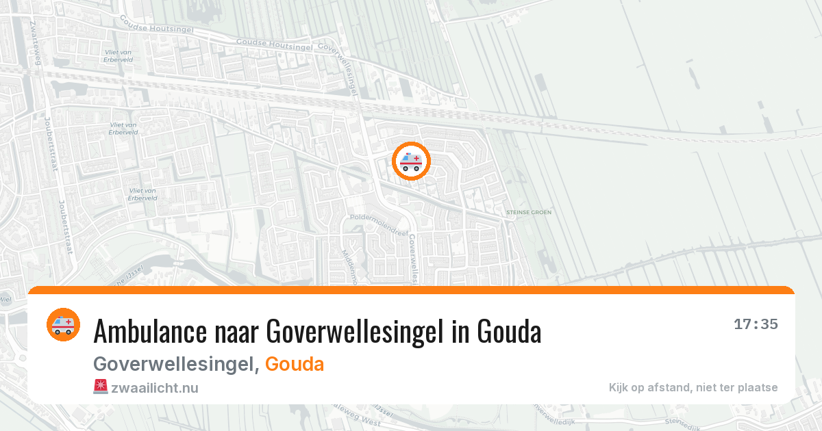 Ambulance naar Goverwellesingel in Gouda — 15 jul 2026