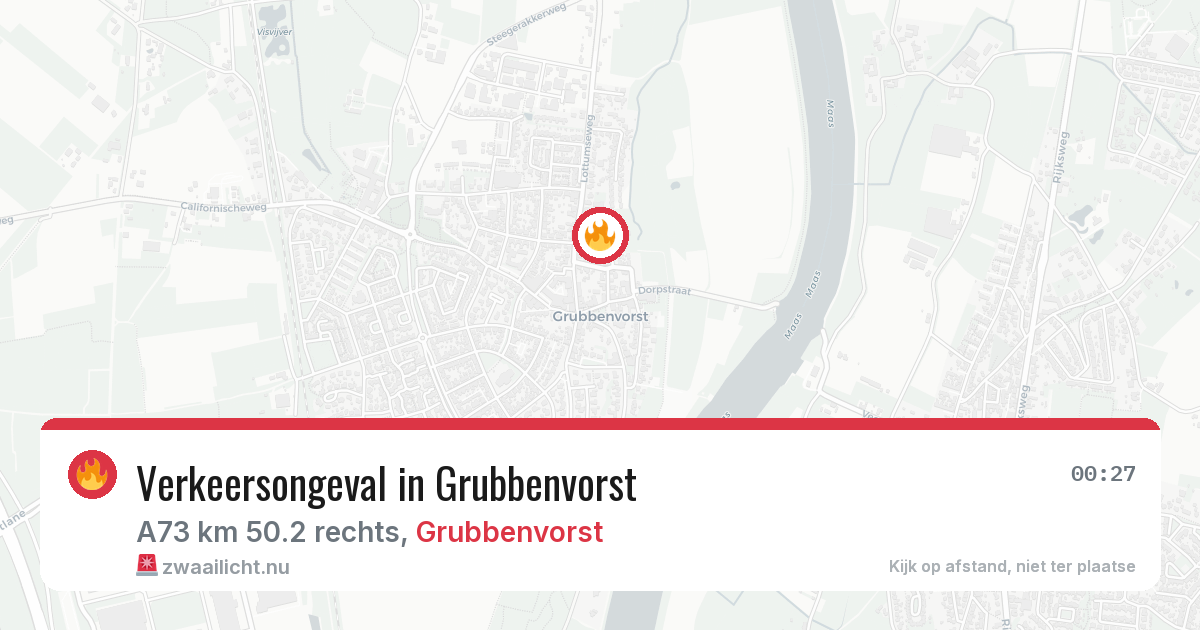 Verkeersongeval in Grubbenvorst — 11 apr 2026
