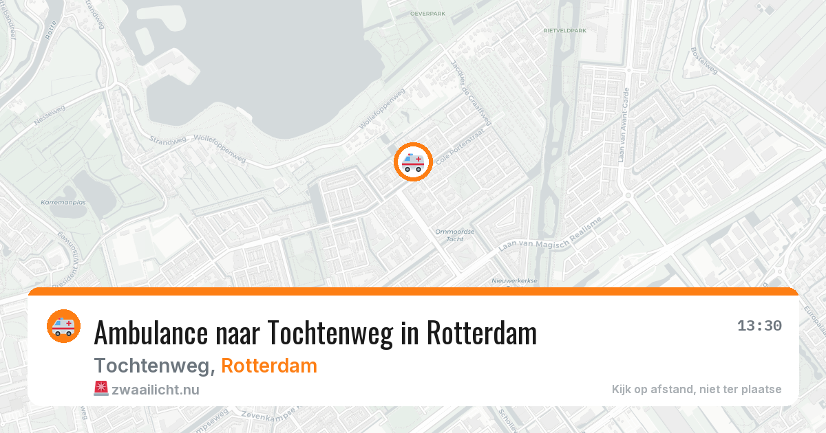 Ambulance naar Tochtenweg in Rotterdam — 25 apr 2026
