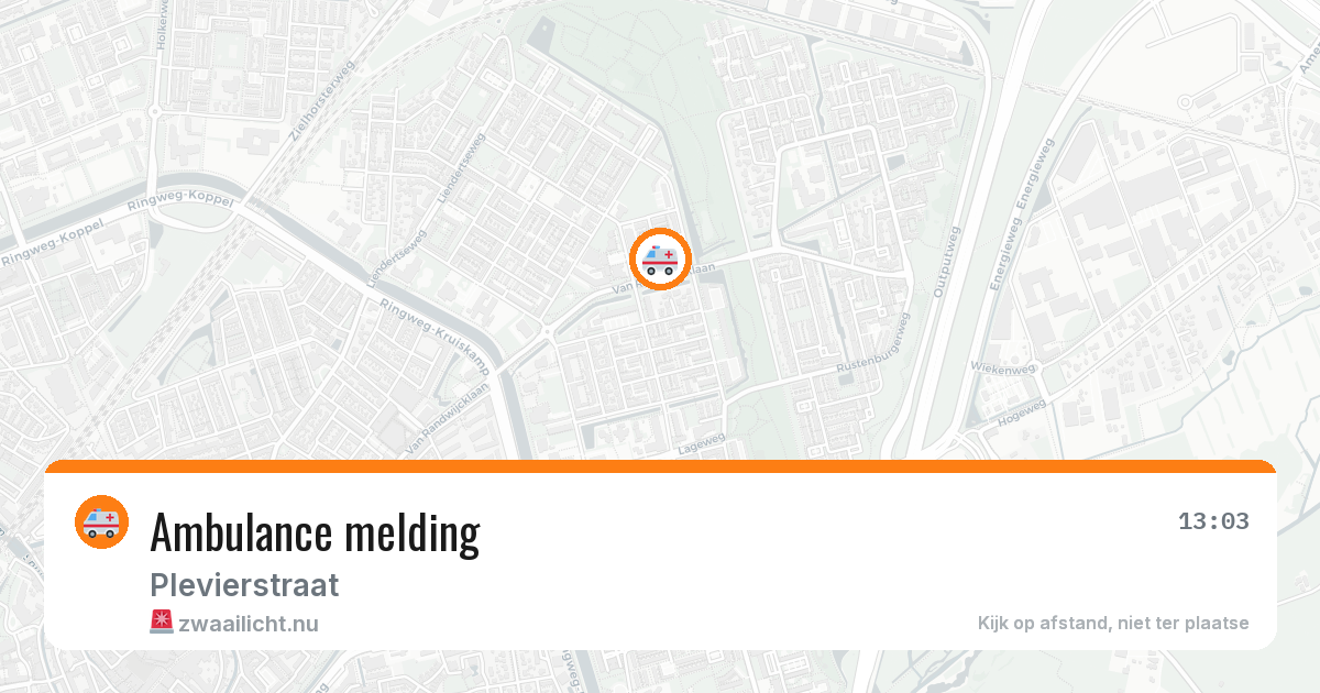 Ambulance melding — 6 apr 2026